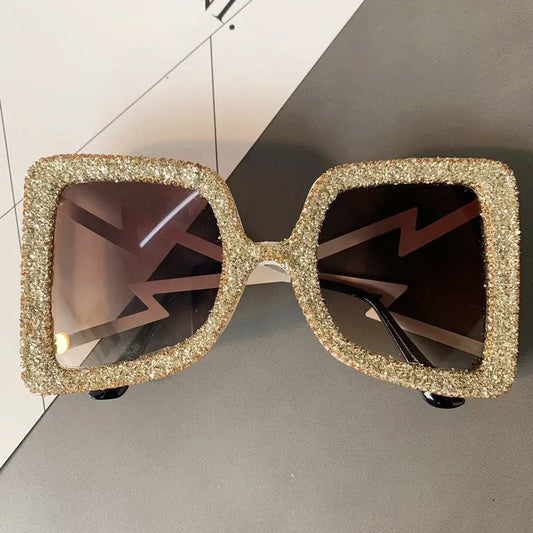 Diamond-Studded Sunglasses