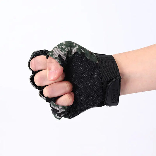 Tactical Gloves Half-finger Male Amazon Weightlifting Training Camping Men And Women Breathable Outdoor Sports Anti-collision Wear-resistant Gloves