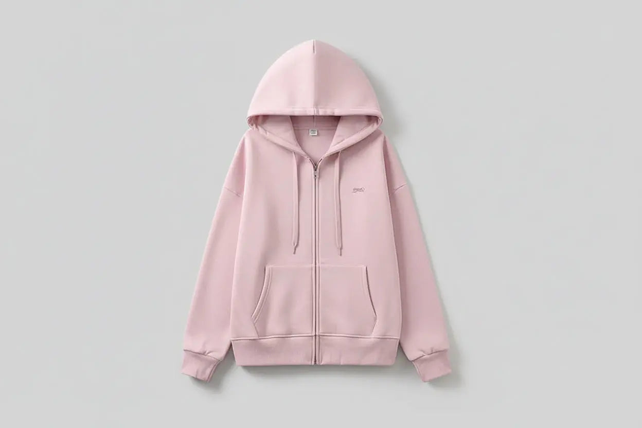 New Cotton Embroidered Zipper Hooded Jacket