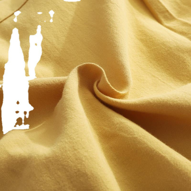 Mid-length Cotton And Linen Dress Shirt Women