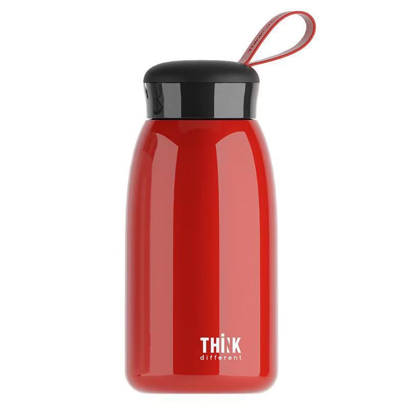 New Haile Vacuum Cup Portable Mini Small Creative Simple Water Cup Couple Stainless Steel Big Belly Portable Cup