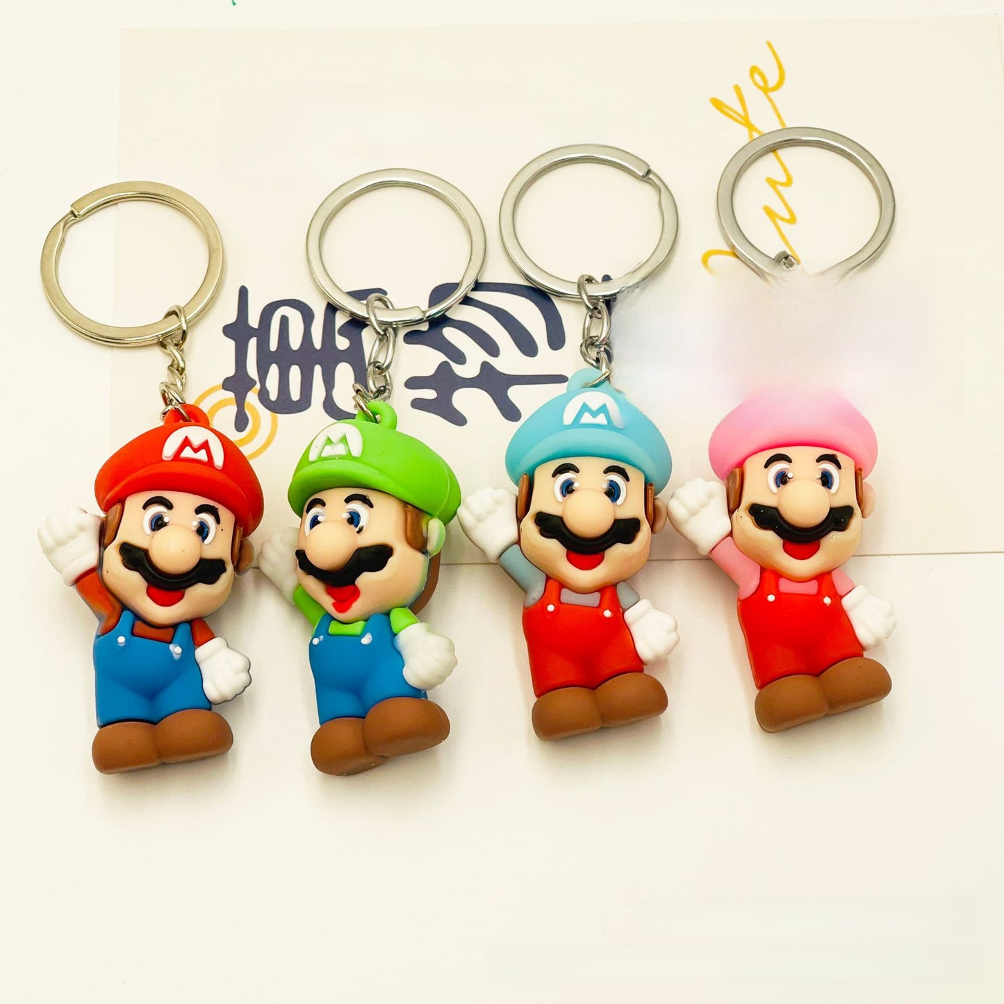 Creative Cartoon Mario Keychain Bag Pendant Super Mary Doll Student Gift Game Peripheral