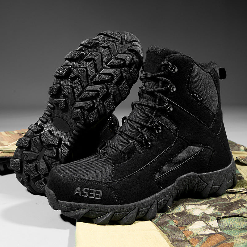 Cross-border Large Size Manufacturer Wholesale Sports Training Boots For Men And Women, Comfortable And Breathable Outdoor Hiking Desert Tactical Mountaineering Boots