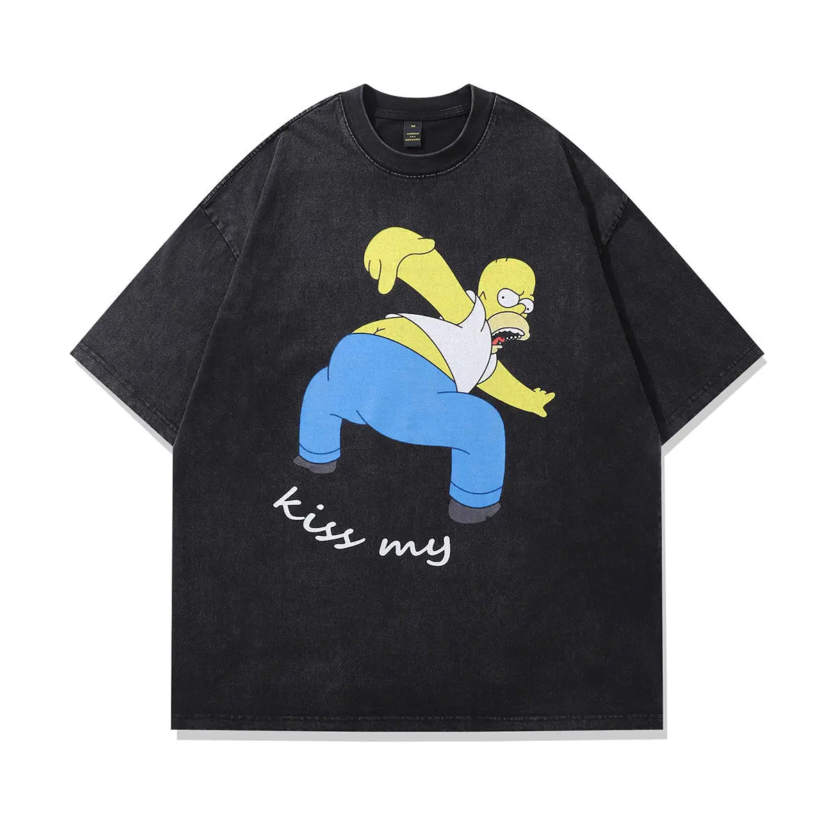 Heavy Washed Antique T-Shirt For Men And Women American-style Hiphop Street Brand Short-sleeved Antique Tee