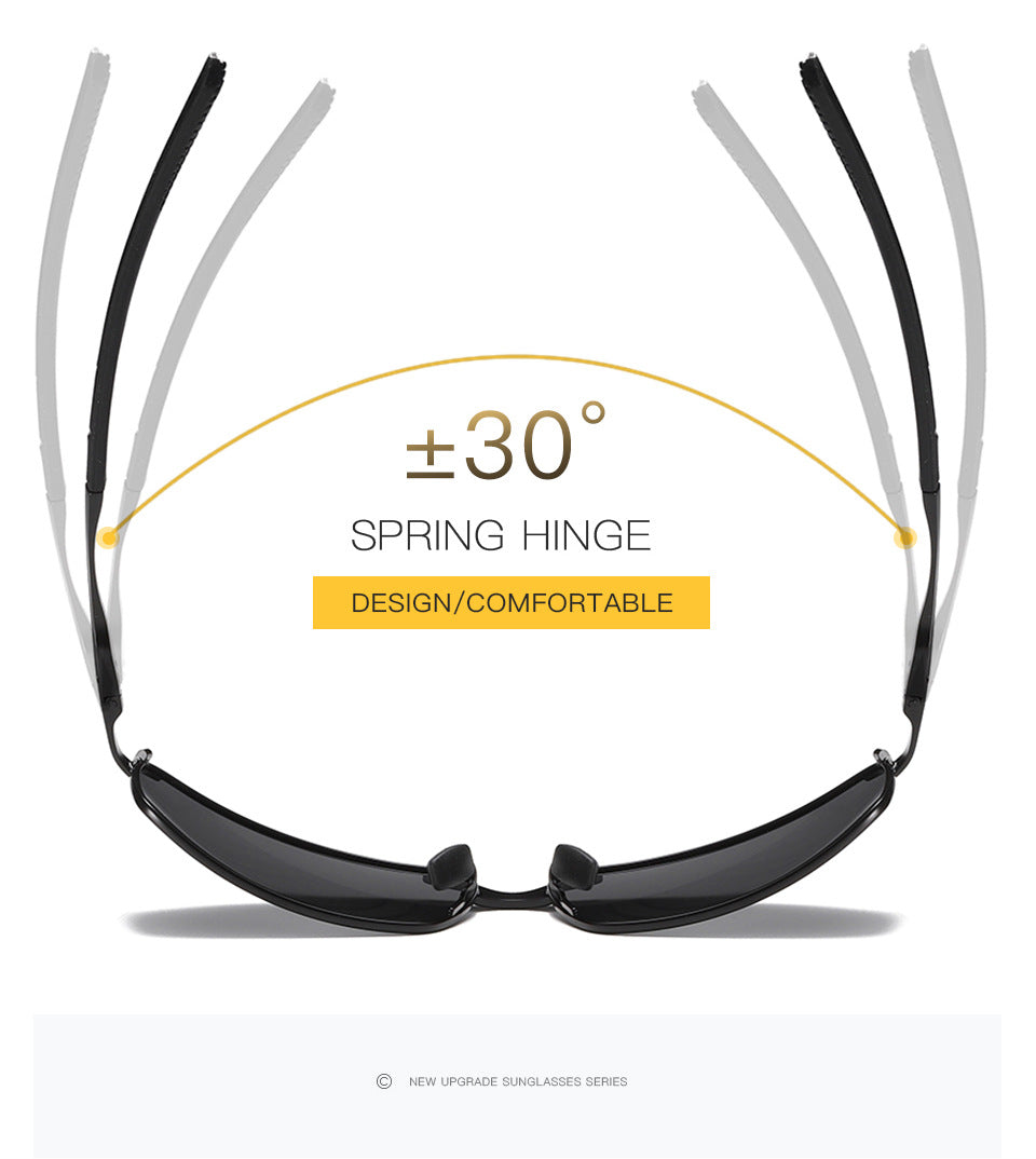 Cross-border Sunglasses Men's Metal Sports Polarized Glasses European And American Popular Good Quality Sunglasses