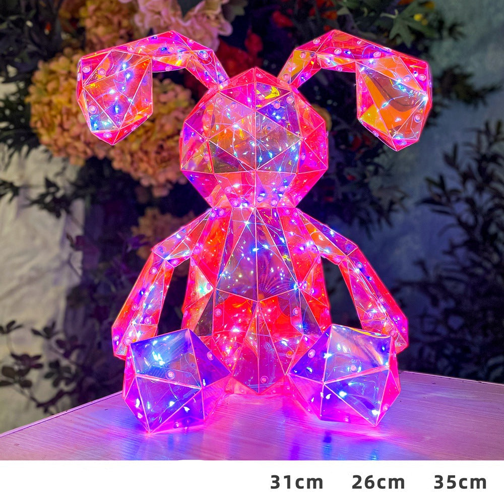 Valentine's Day Gift Couple Night Light Bear Doll