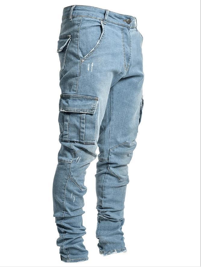 Jeans Men's Side Pocket Skinny Jeans