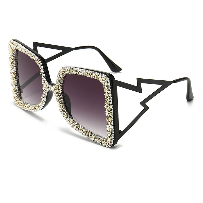 Diamond-Studded Sunglasses