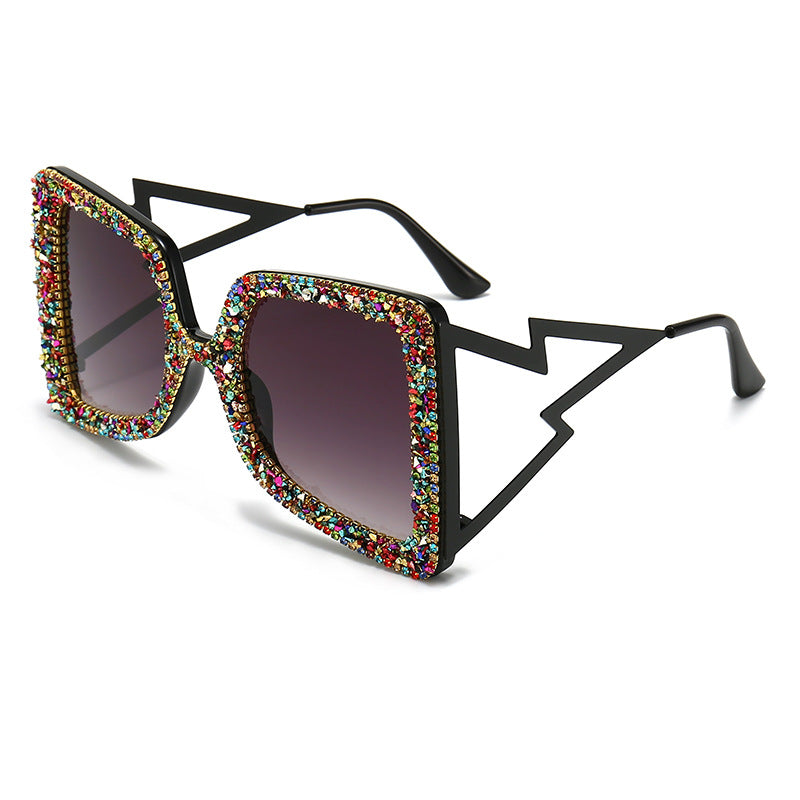 Diamond-Studded Sunglasses