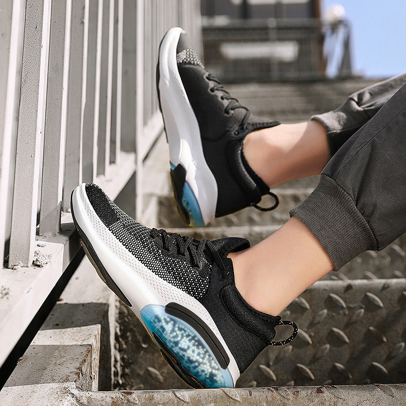 Cross-Border Men's Shoes European Station 2022 Spring And Summer New Korean Style Trendy Mesh Shoes Sports Casual 46 Plus Size Running Shoes