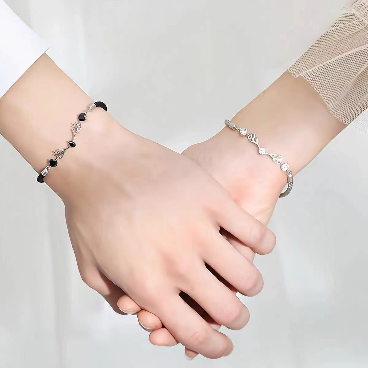 A Deer Has You Lovers Bracelet Men And Women Ins Niche Design Simple Student Woven Hand Rope Valentine's Day Gift
