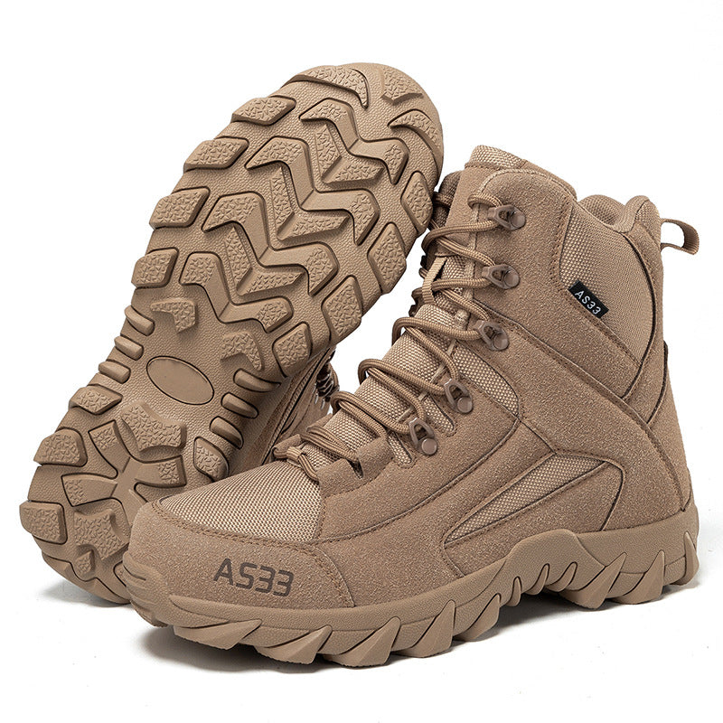 Cross-border Large Size Manufacturer Wholesale Sports Training Boots For Men And Women, Comfortable And Breathable Outdoor Hiking Desert Tactical Mountaineering Boots