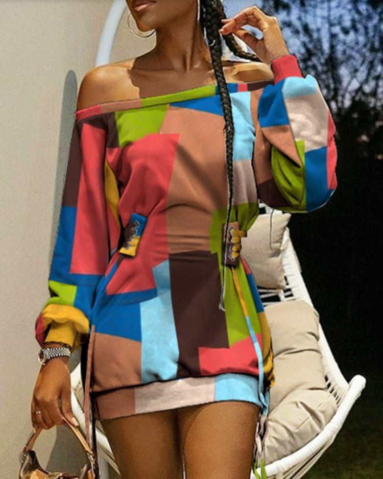 Long-sleeved Loose Dress