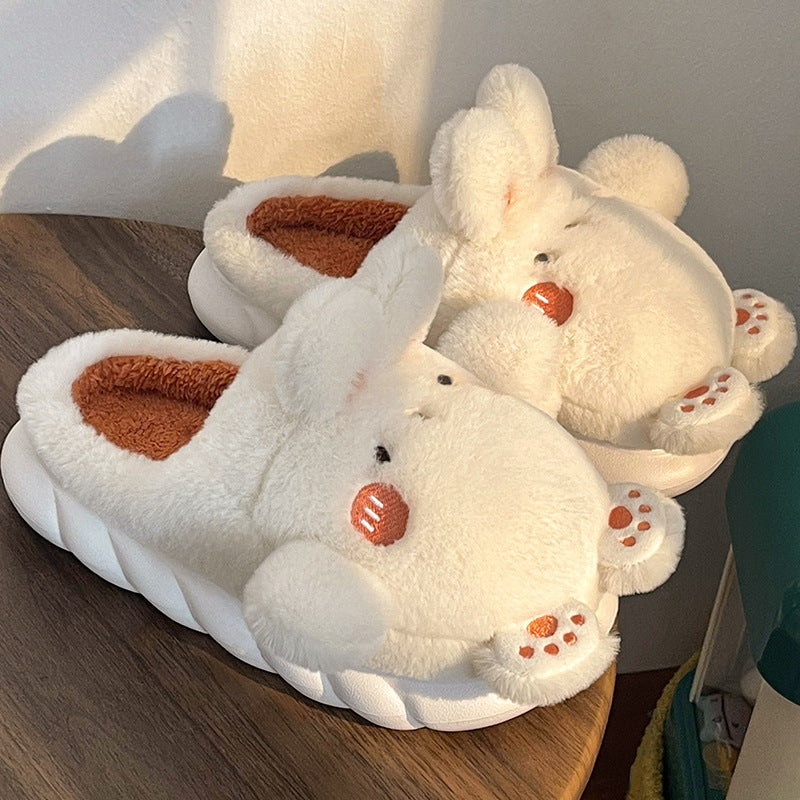Cixi Cotton Slippers Women's Winter Bag With 2022 New Thick Bottom Cute Warm Two-wear Plush Cotton Slippers For Outer Wear