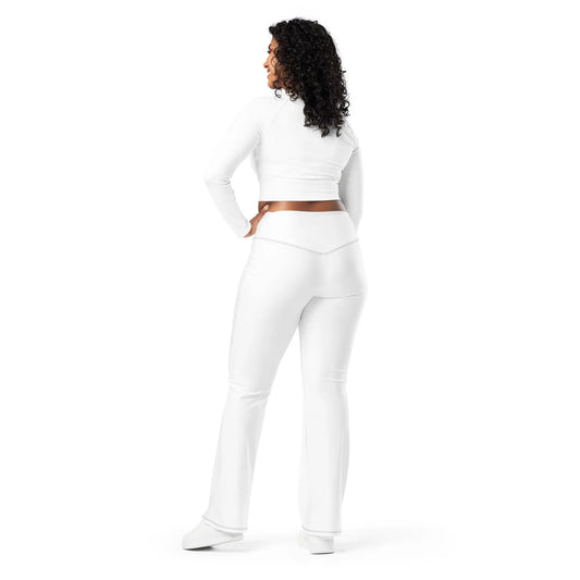 Angel Flare White Leggings, Stylish, Comfortable & Perfect for Everyday Wear ZIPPX
