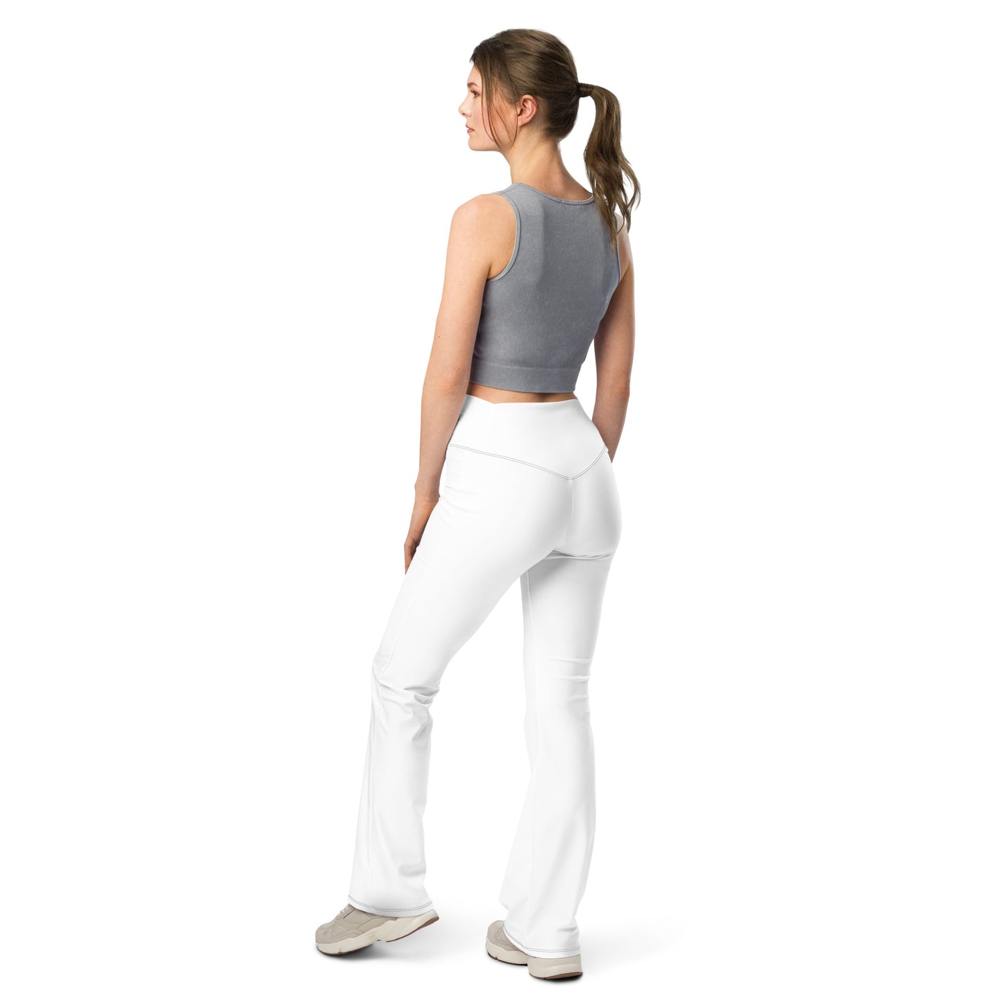 Angel Flare White Leggings, Stylish, Comfortable & Perfect for Everyday Wear