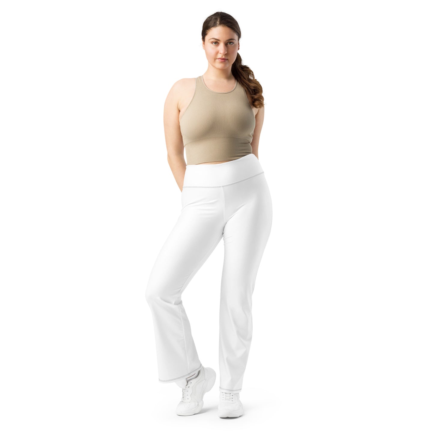 Angel Flare White Leggings, Stylish, Comfortable & Perfect for Everyday Wear