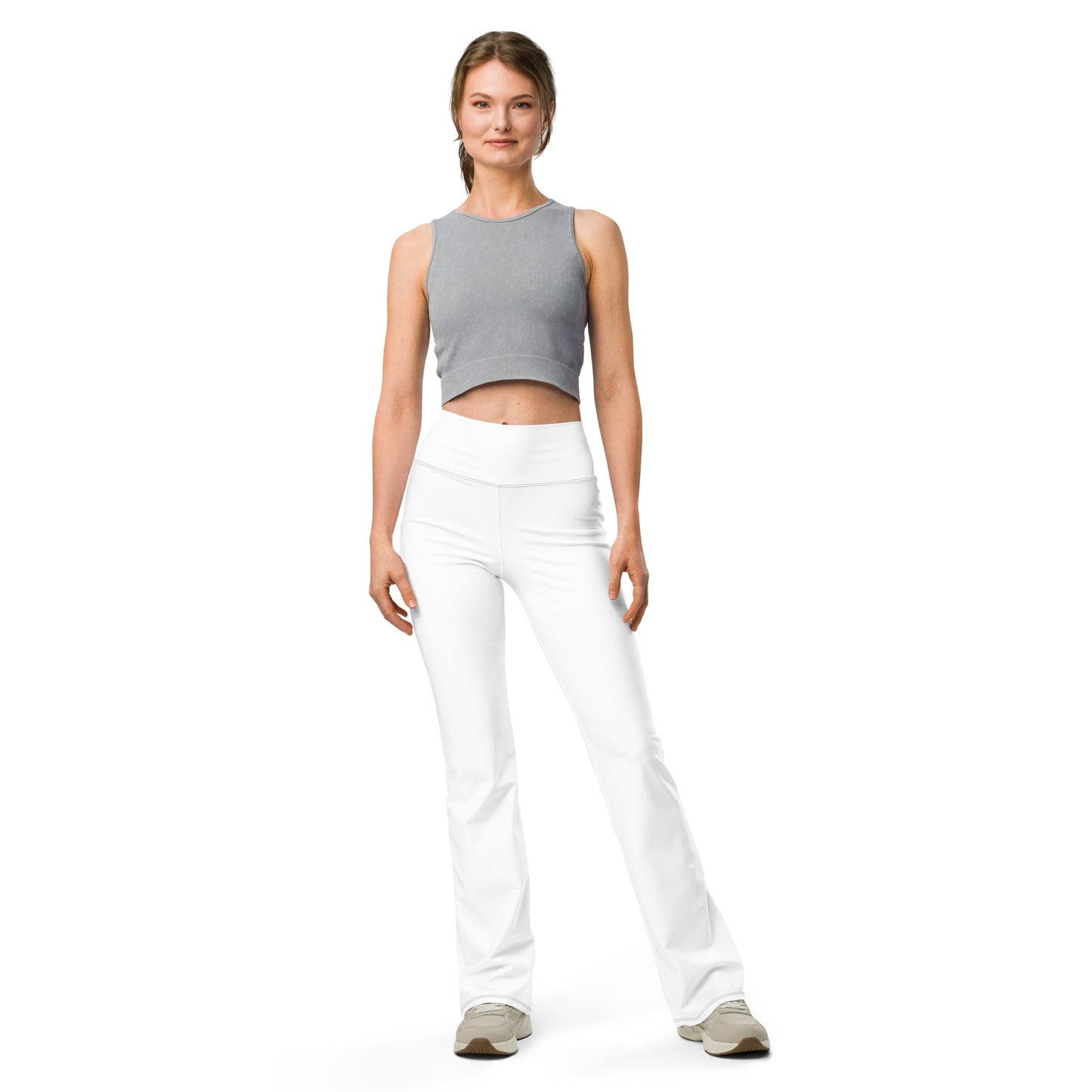 Angel Flare White Leggings, Stylish, Comfortable & Perfect for Everyday Wear