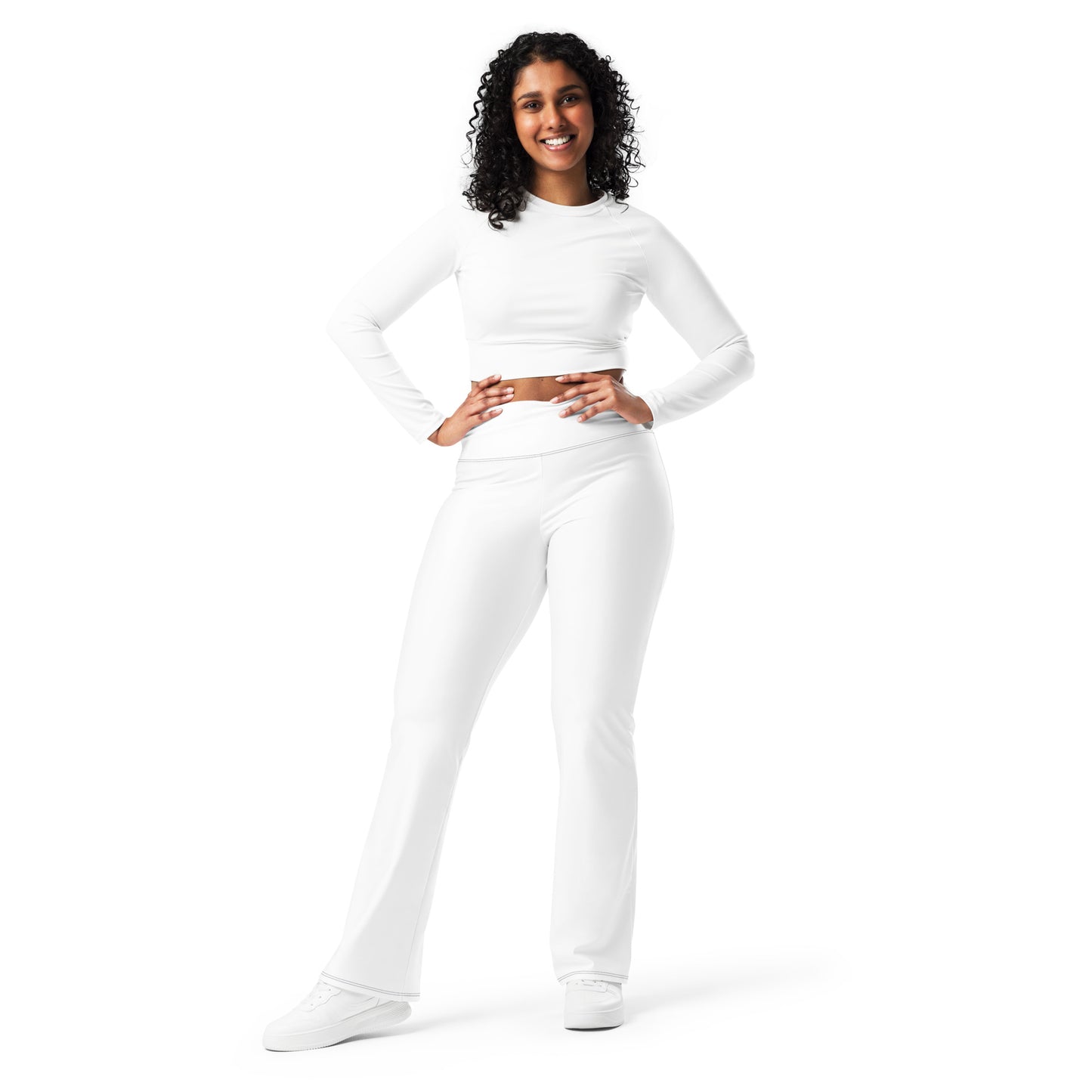 Angel Flare White Leggings, Stylish, Comfortable & Perfect for Everyday Wear