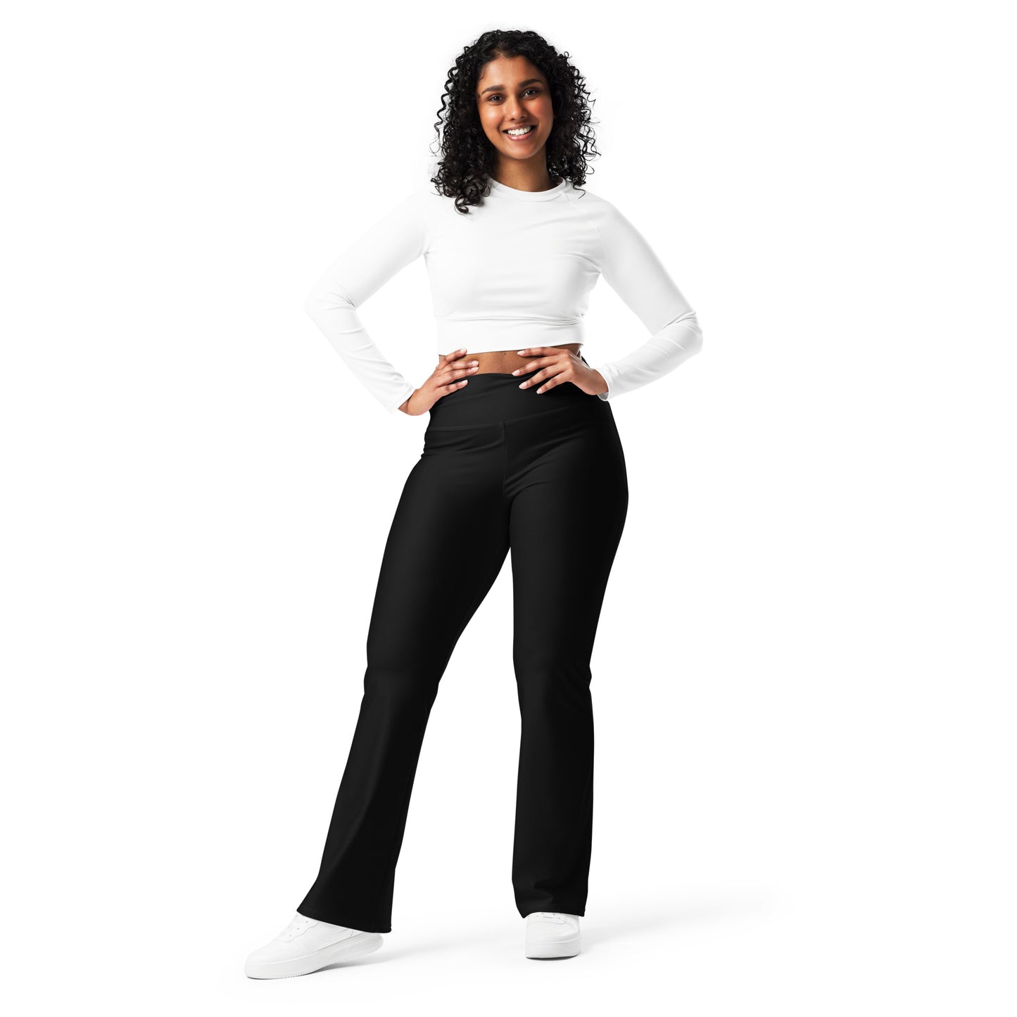 Midnight Flare Leggings Black Leggings, Stylish, Comfortable & Perfect for Everyday Wear