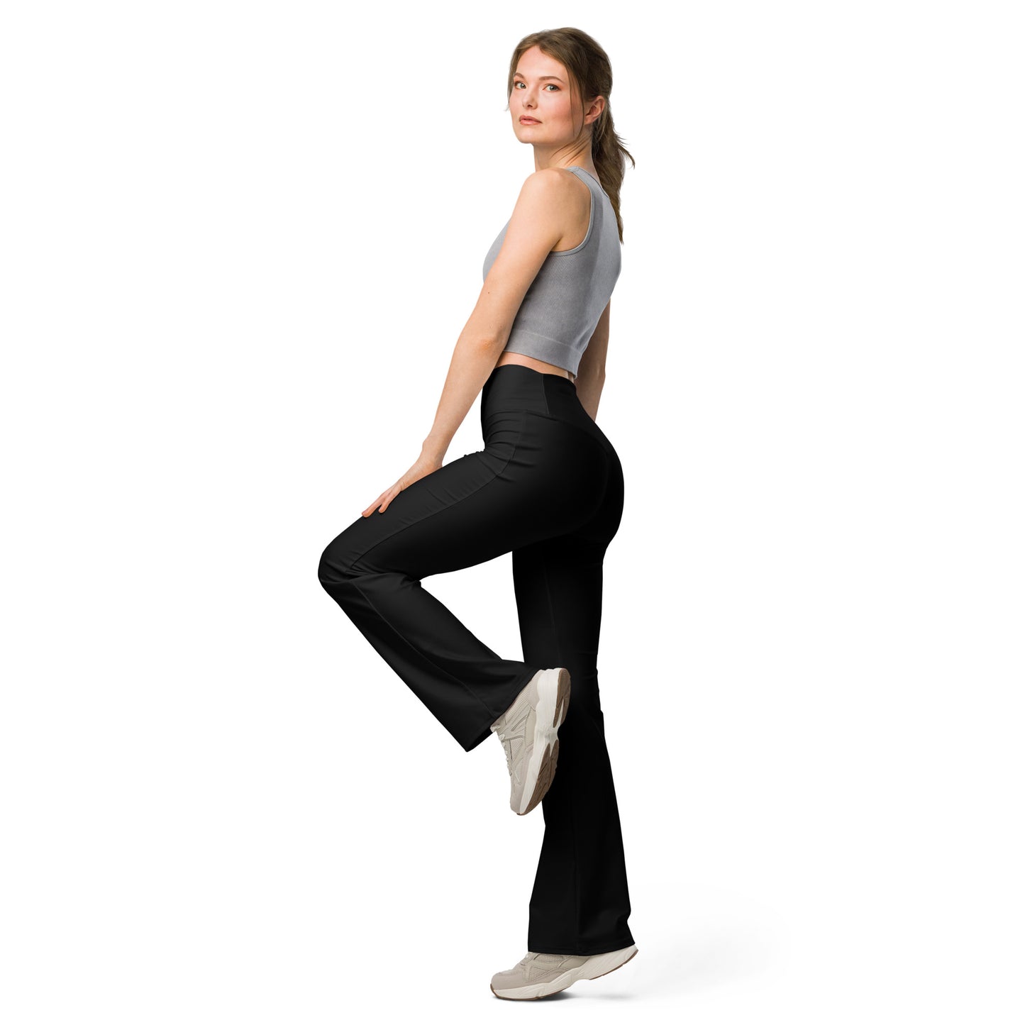 Midnight Flare Leggings Black Leggings, Stylish, Comfortable & Perfect for Everyday Wear
