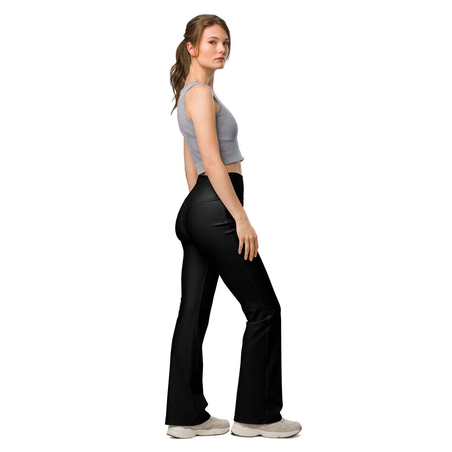 Midnight Flare Leggings Black Leggings, Stylish, Comfortable & Perfect for Everyday Wear