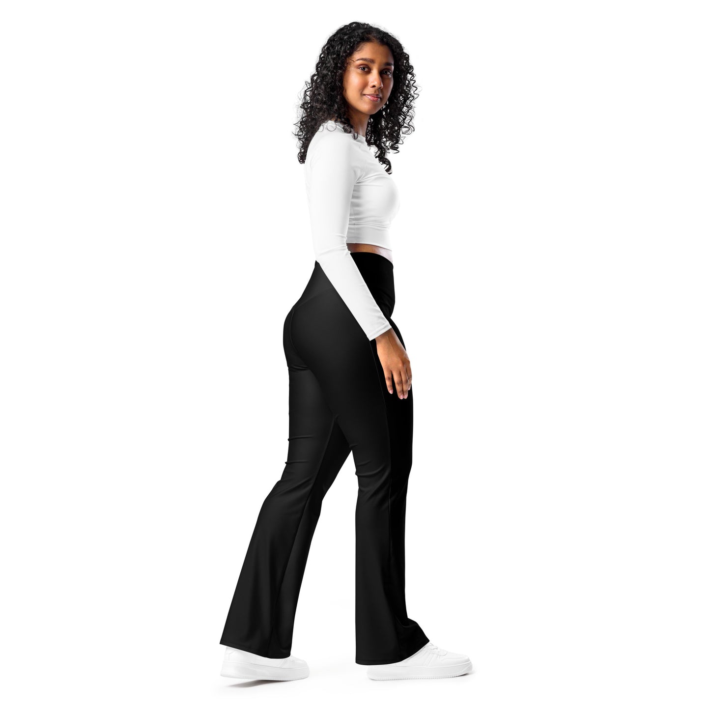 Midnight Flare Leggings Black Leggings, Stylish, Comfortable & Perfect for Everyday Wear