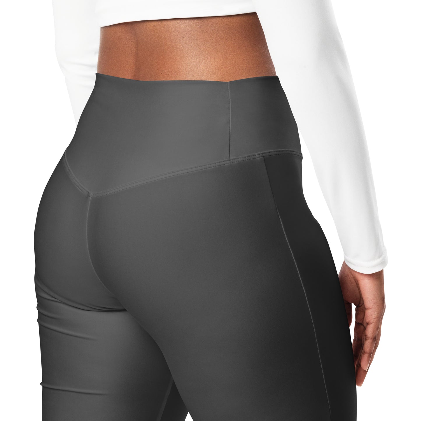 Ash Flare Dark Grey Leggings, Stylish, Comfortable & Perfect for Everyday Wear