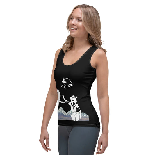 Western Chic Women's Tank Top, Embrace Your Inner Cowboy ZIPPX