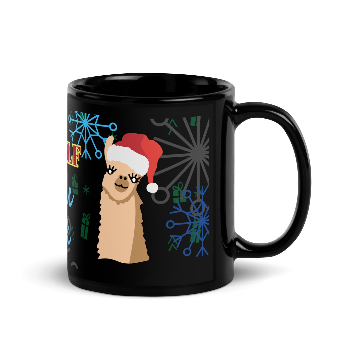 Christmas break Black Glossy Mug