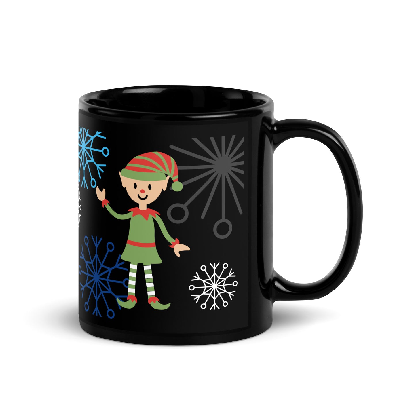 Mug Elf Black Glossy Mug