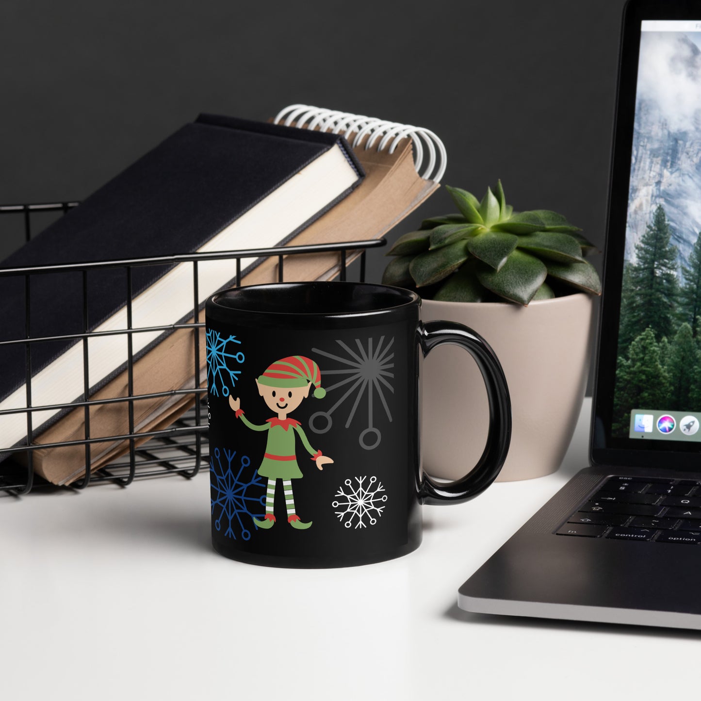 Mug Elf Black Glossy Mug