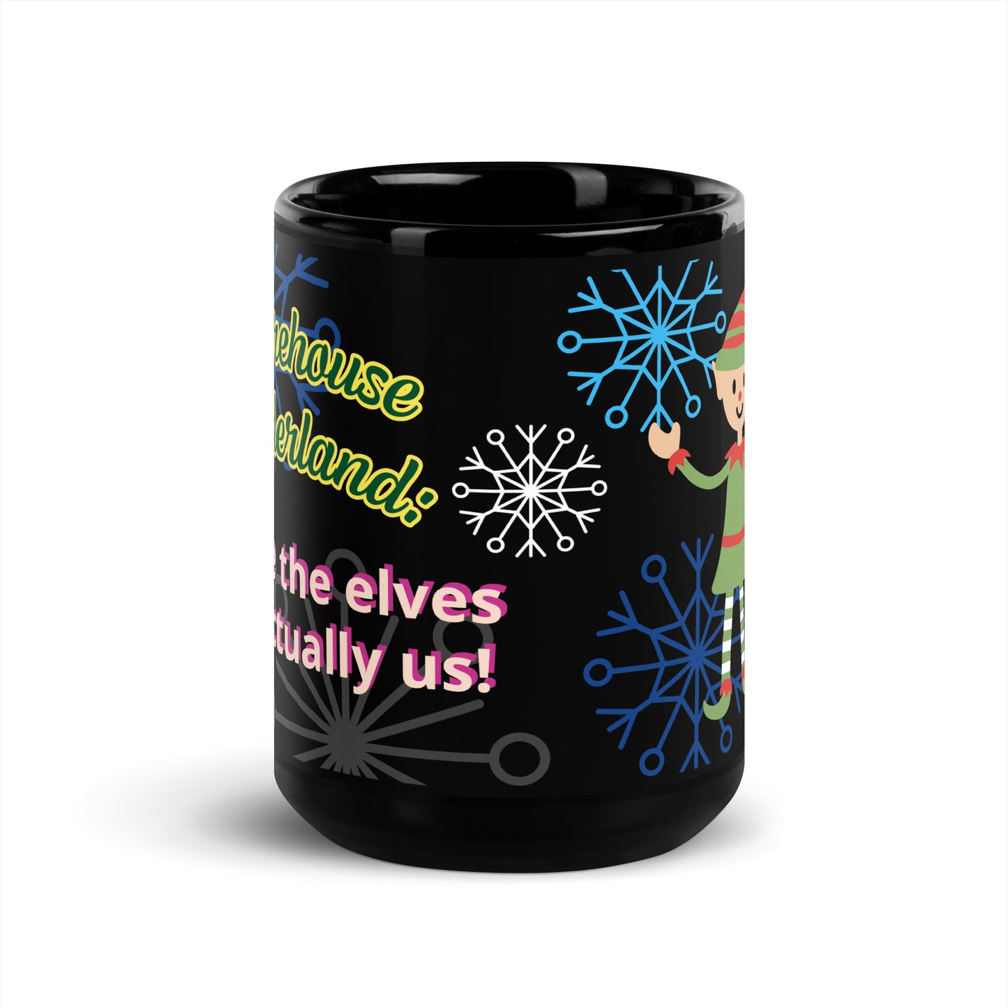 Mug Elf Black Glossy Mug