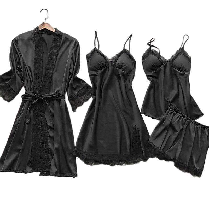 Women’s sleepwear collection featuring soft, breathable fabrics, stylish designs, and versatile options for lounging or bedtime—comfortable, chic, and perfect for every size.