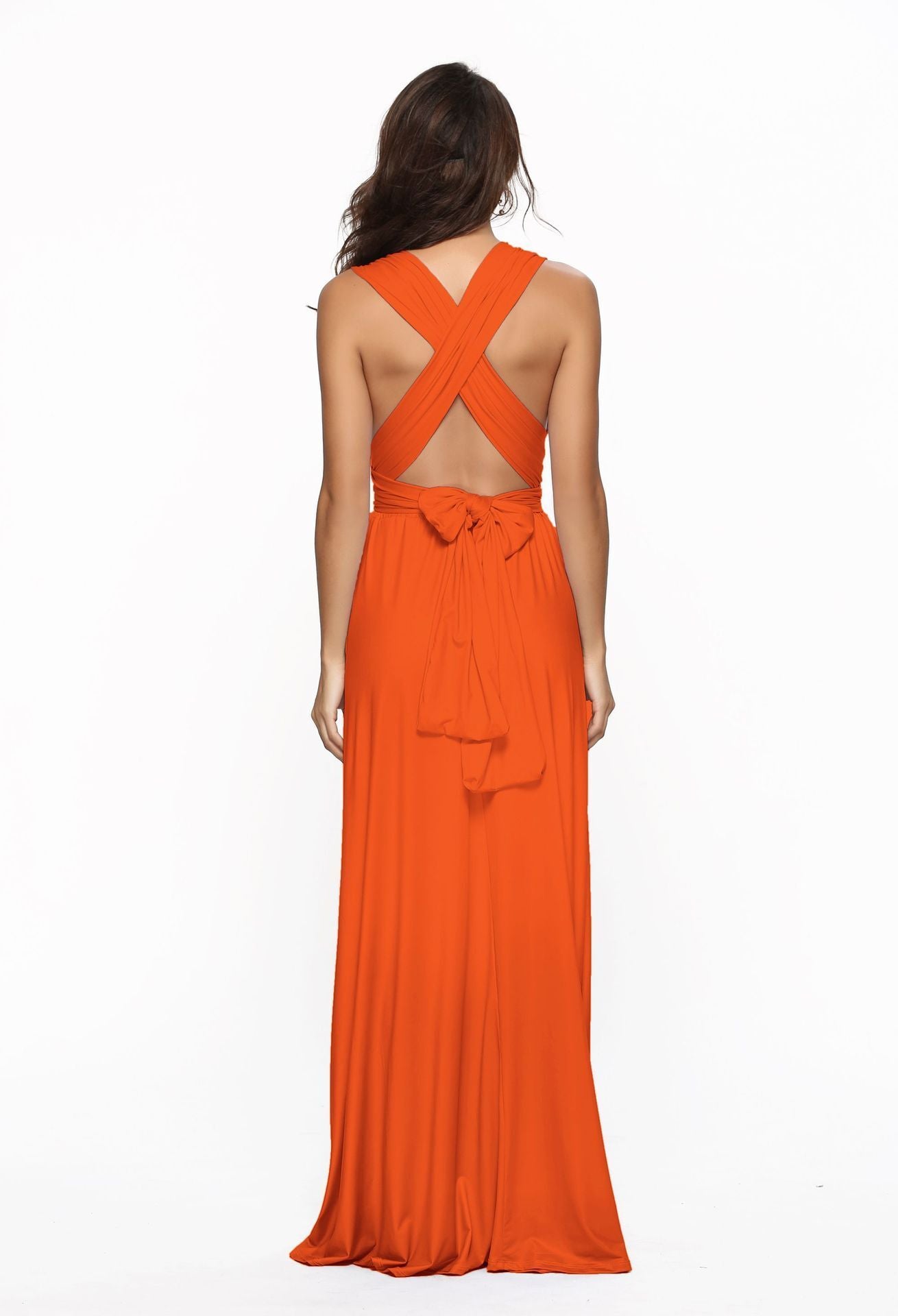 Dress Models Multi-wear Method Multi-rope Cross Halter Sexy Bandage Dress Long Skirt Dress