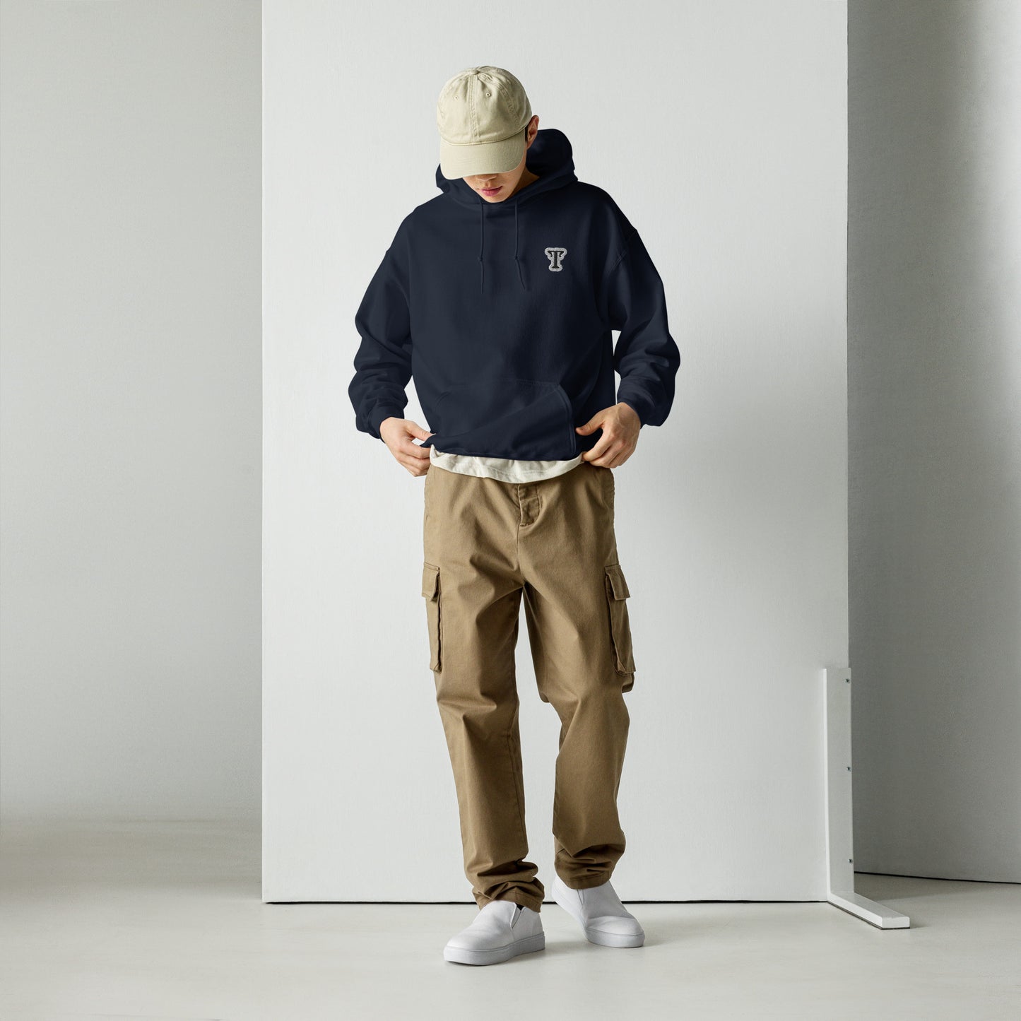 Embroidered T Hoodie, Cozy, Minimalist & Perfect for Effortless Street Style