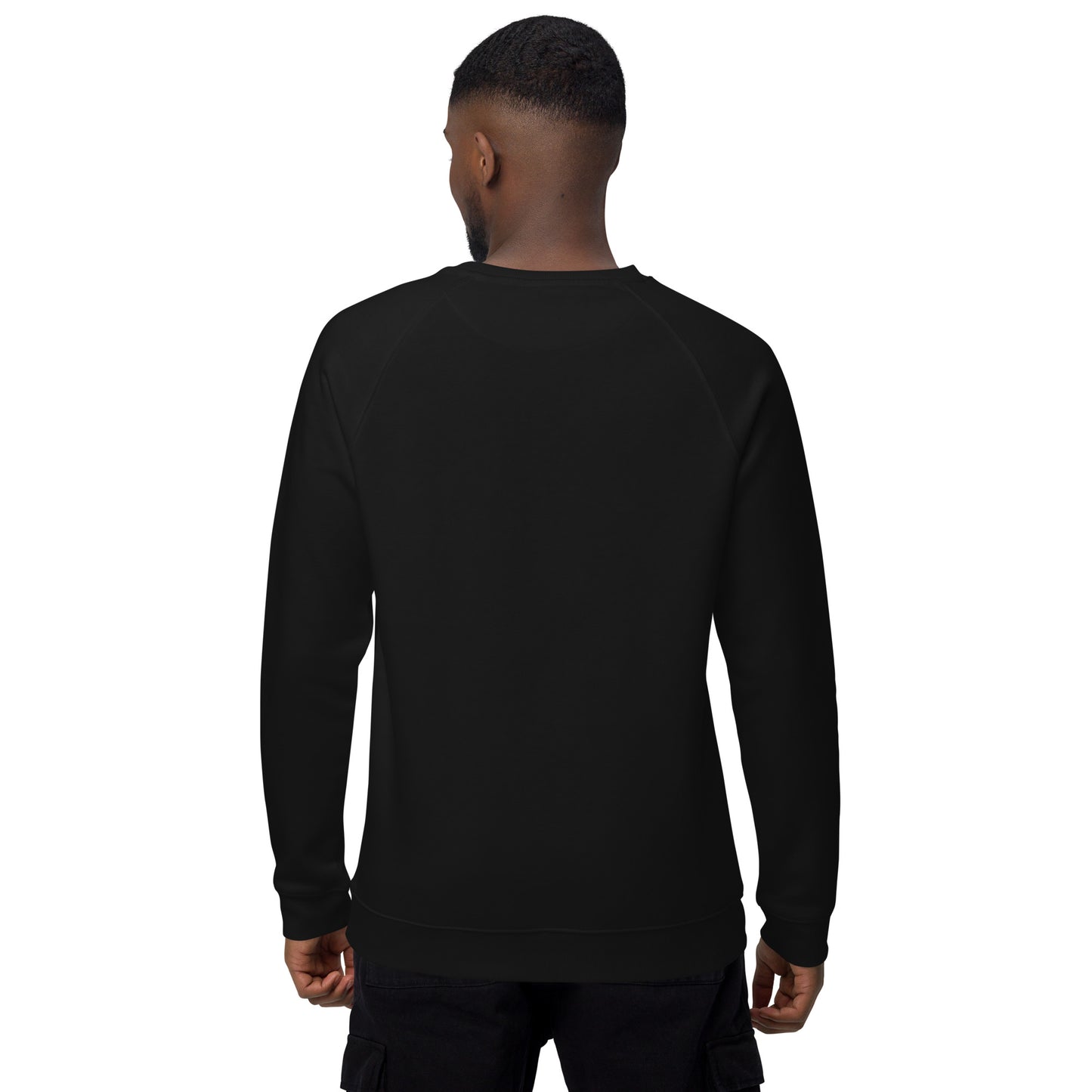 Christmas Snowman print organic raglan sweatshirt