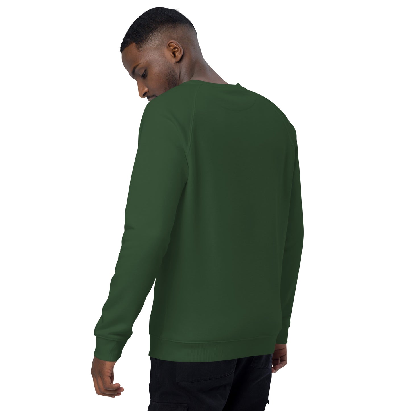 Christmas Snowman print organic raglan sweatshirt