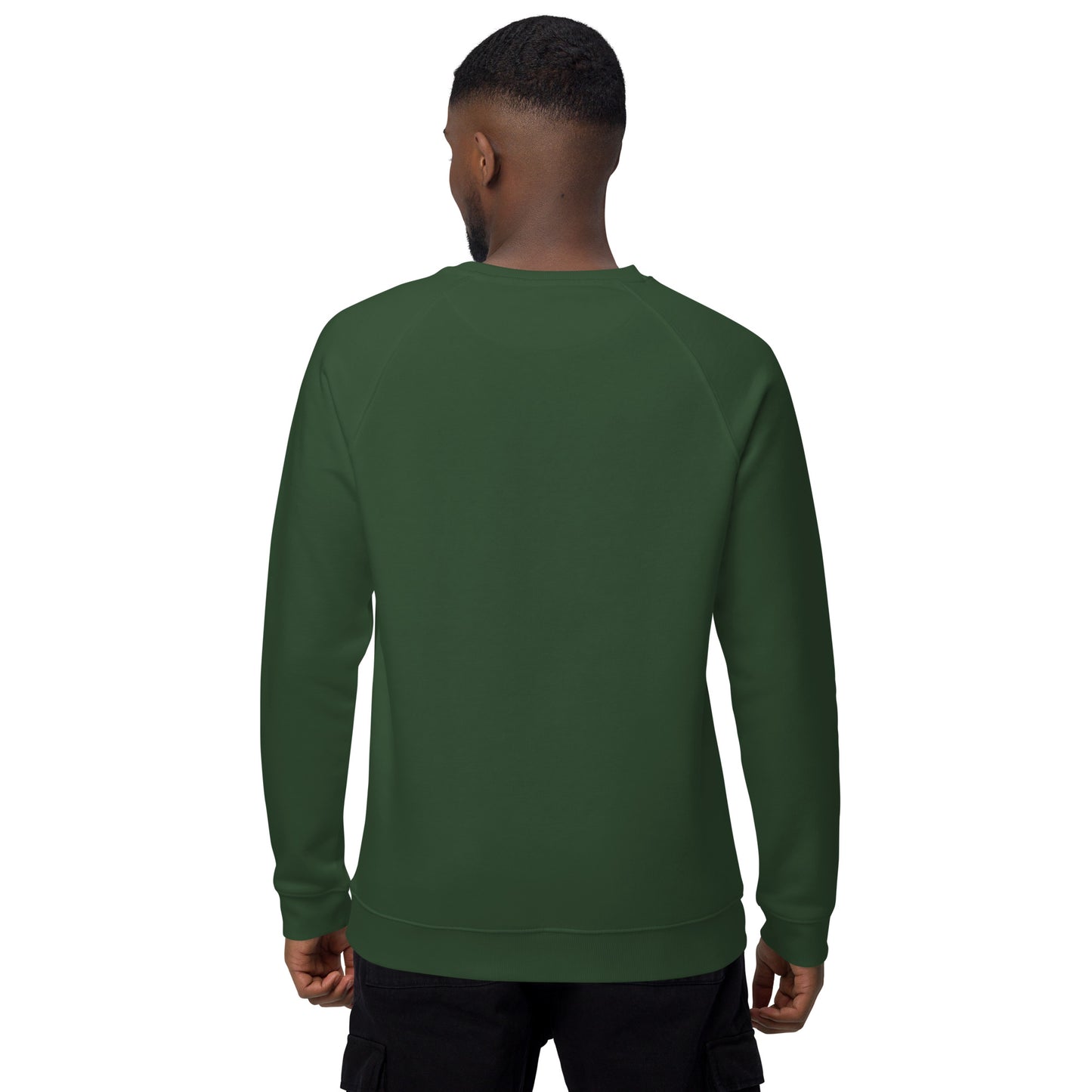 Christmas Snowman print organic raglan sweatshirt