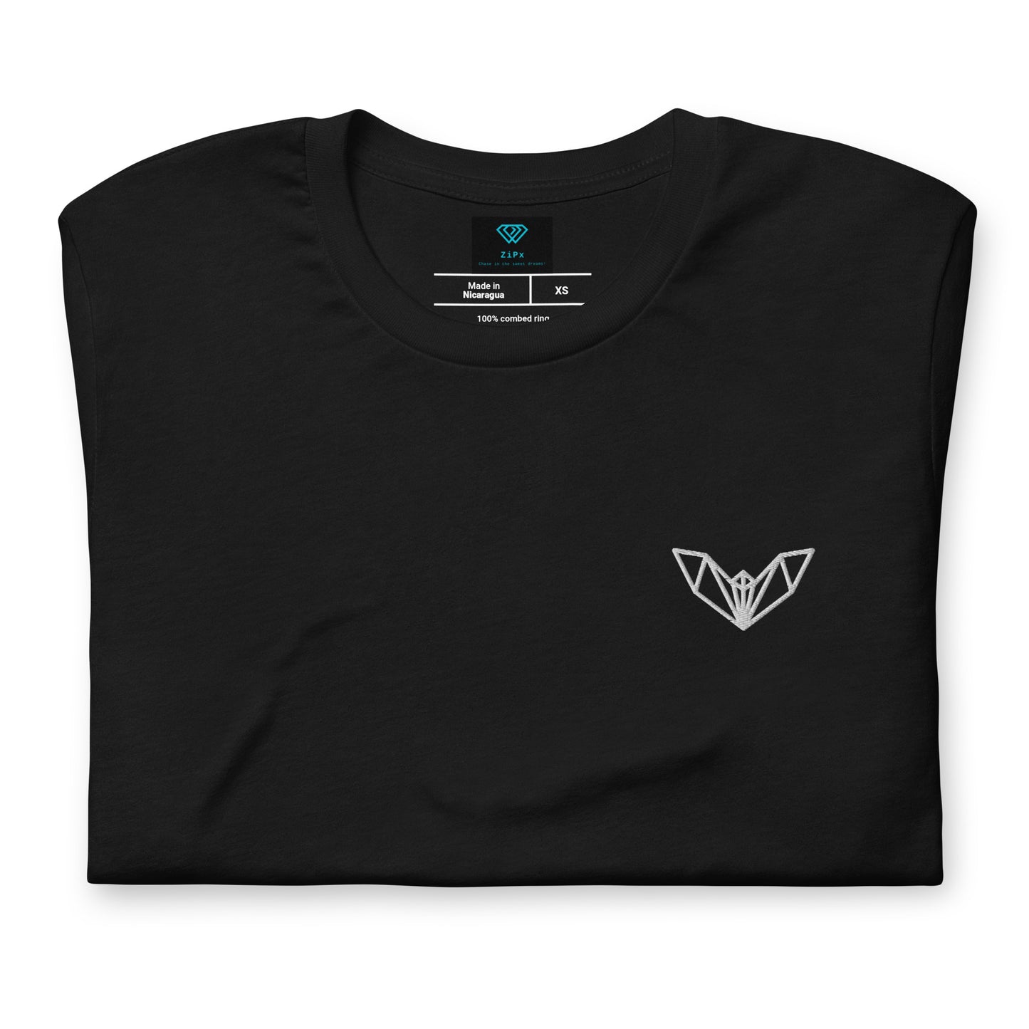 Women’s Geometric Bat T-Shirt, Sleek, Minimalist & Designed for Casual Confidence