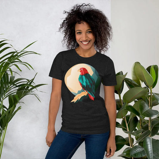 Black t-shirt featuring a bold front print reading ‘I’M AWESOME’ in large blue letters—minimalist, stylish, and perfect for casual wear.