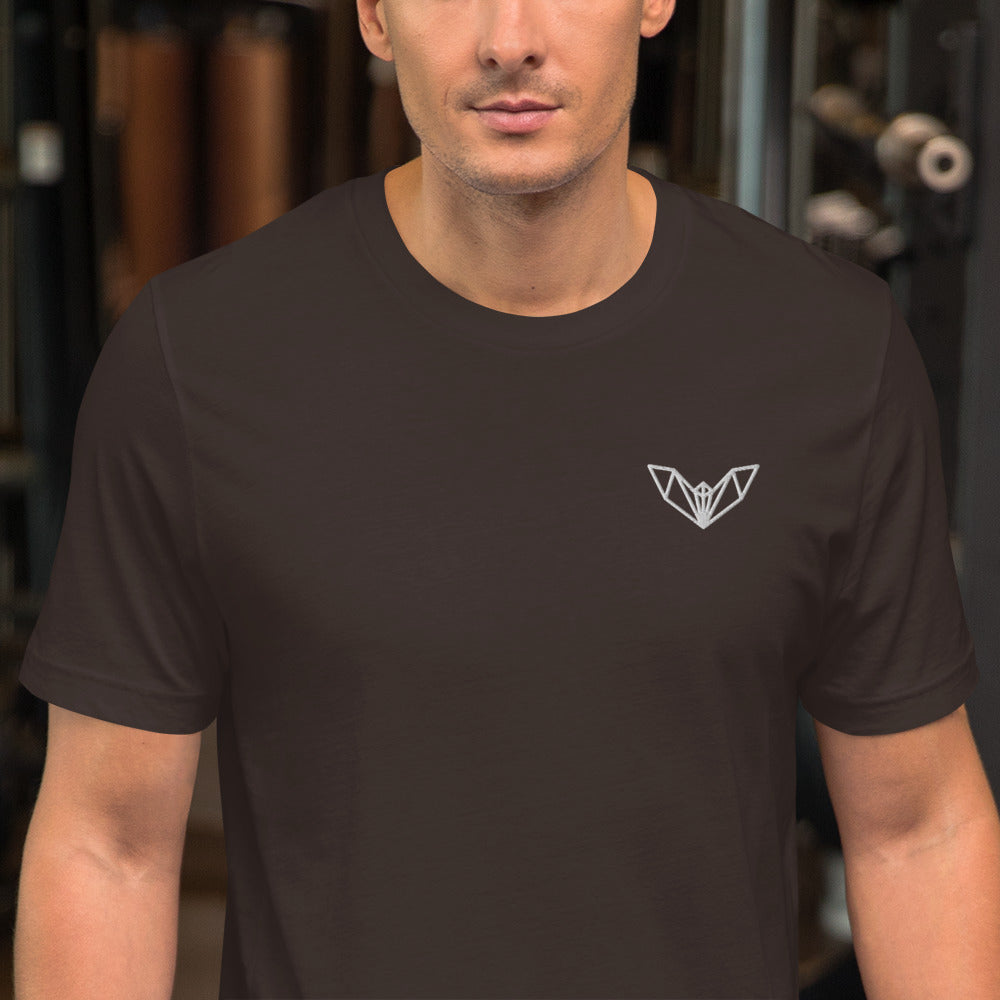 Geometric Bat Athletic T-Shirt, Sleek, Stylish & Designed for Gym & Casual Wear