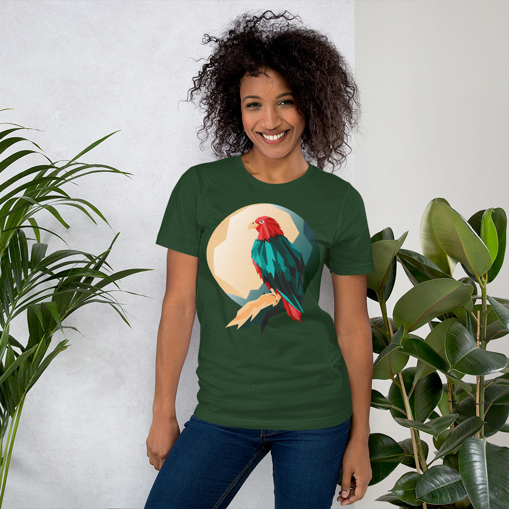 Green t-shirt featuring a bold front print reading ‘I’M AWESOME’ in large blue letters—minimalist, stylish, and perfect for casual wear.