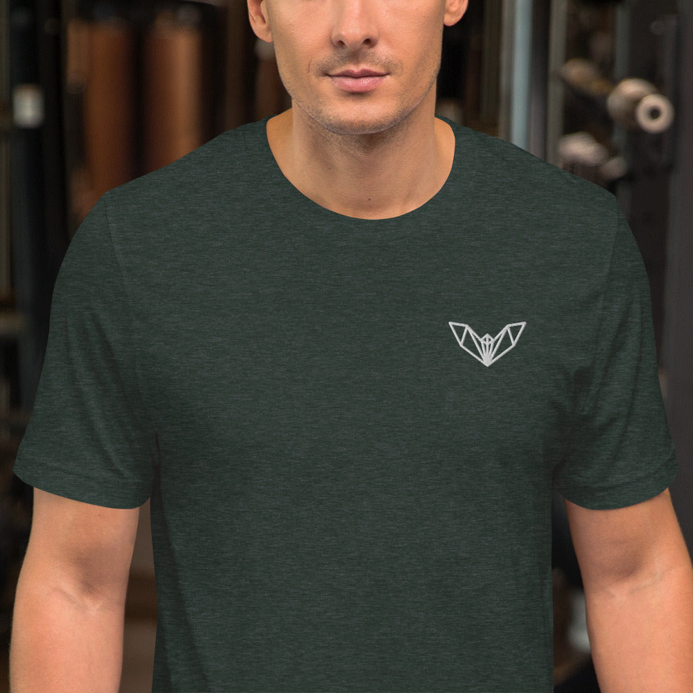 Geometric Bat Athletic T-Shirt, Sleek, Stylish & Designed for Gym & Casual Wear