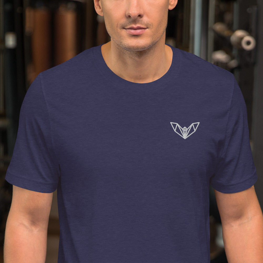 Geometric Bat Athletic T-Shirt, Sleek, Stylish & Designed for Gym & Casual Wear