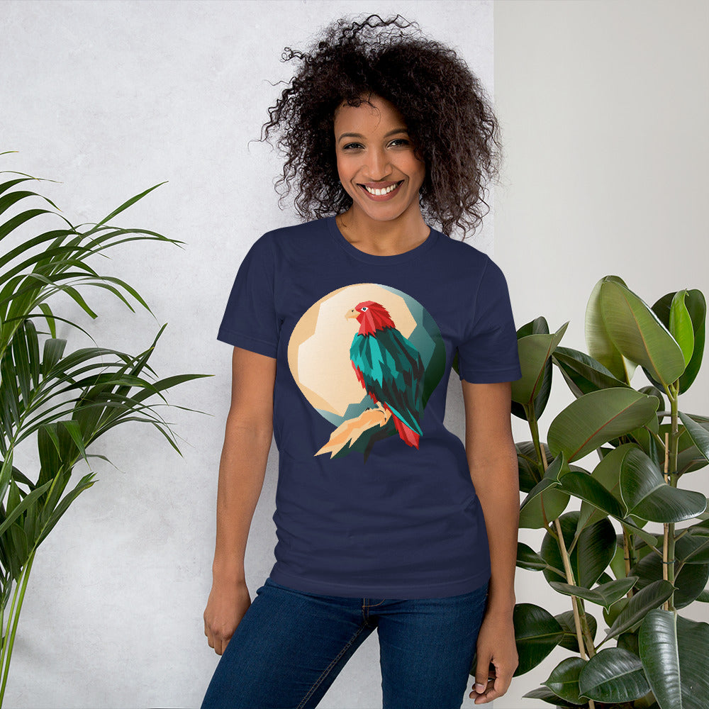 Navy t-shirt featuring a bold front print reading ‘I’M AWESOME’ in large blue letters—minimalist, stylish, and perfect for casual wear.