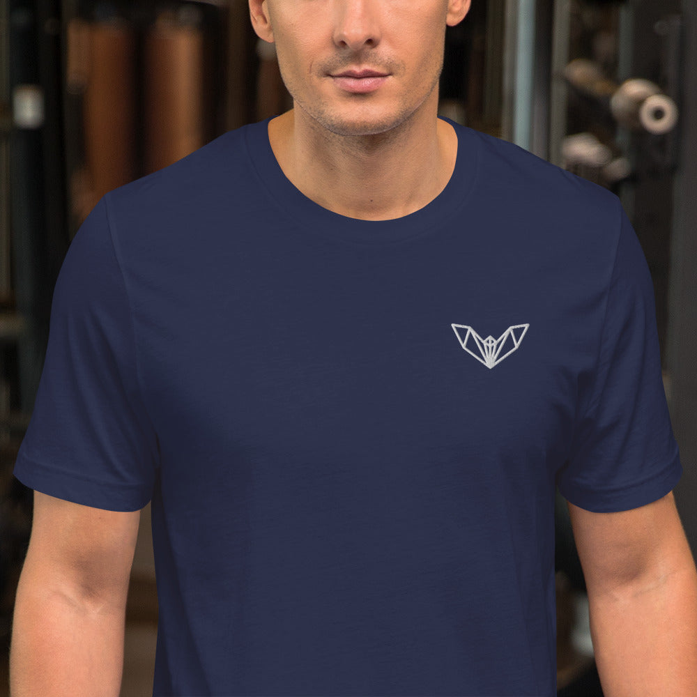 Geometric Bat Athletic T-Shirt, Sleek, Stylish & Designed for Gym & Casual Wear