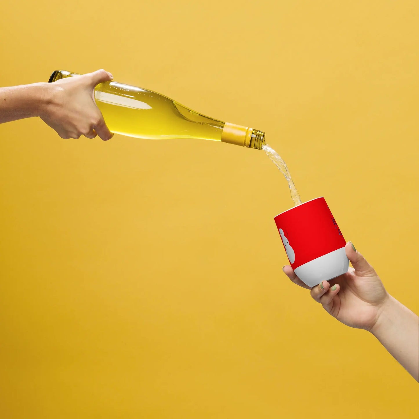 ZIPPX Christmas Spicy Snowman print, Wine tumbler ZIPPX