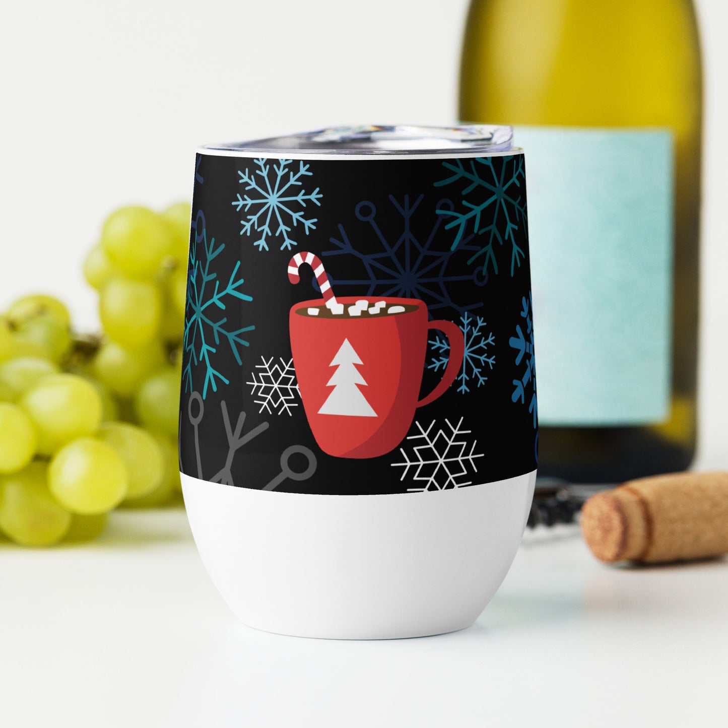 Christmas Mug Print Wine tumbler