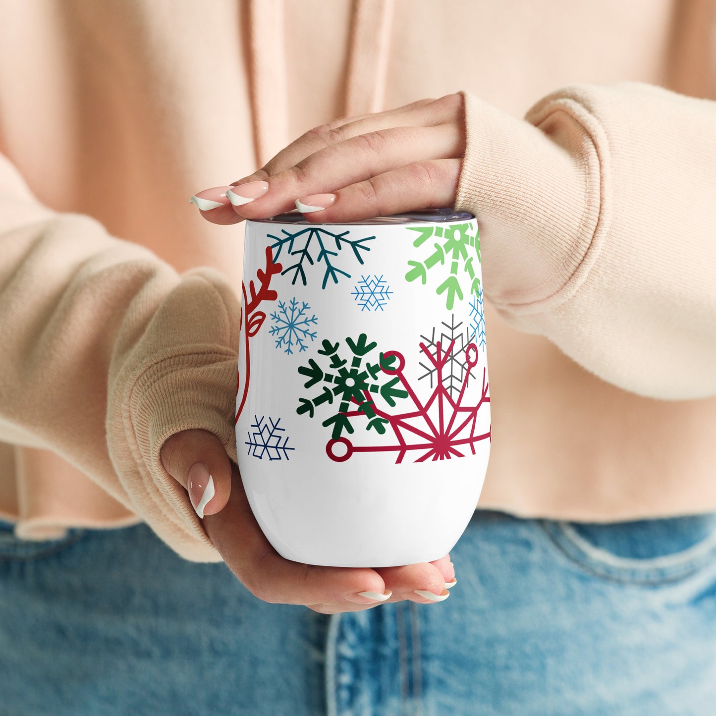 ZIPPX Christmas Wine tumbler